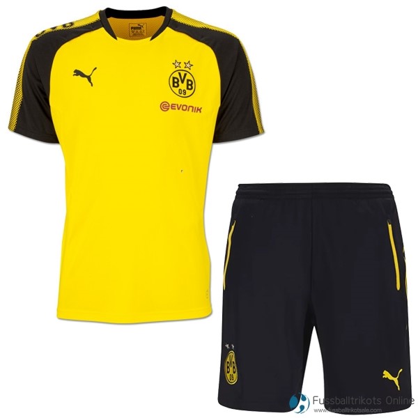 Borussia Dortmund Training Shirts Set Komplett 2017-18 Gelb Fussballtrikots Günstig